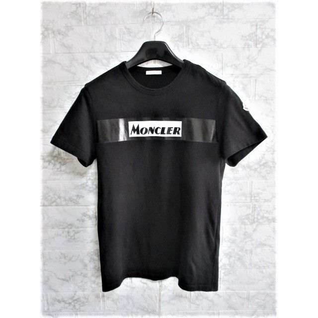 ★希少★ MONCLER Tシャツ Ｓ　モンクレール  ブラック ワッペン