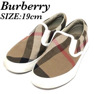 バーバリー(BURBERRY)の♣️美品　BURBERRY バーバリー　ノバチェック　スニーカー　スリッポン　靴(スリッポン)