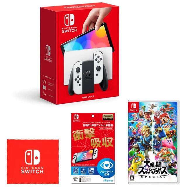 Nintendo Switch - 新品 未開封 Nintendo Switch(有機ELモデル)＋3点セットの通販 by まー's shop