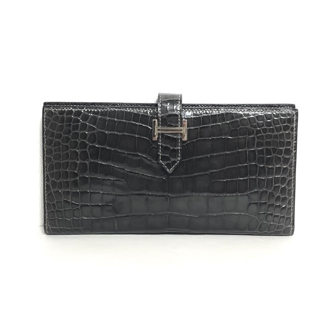 最新入荷】 Hermes - 未使用☆正規品 エルメス アリゲーター ベアン 長