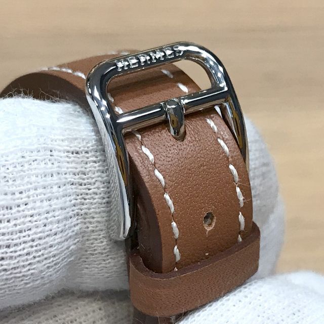 Hermes(エルメス)の新品未使用 エルメス LMH スカーフリング スイフト ゴールド SV Y刻印 レディースのファッション小物(その他)の商品写真