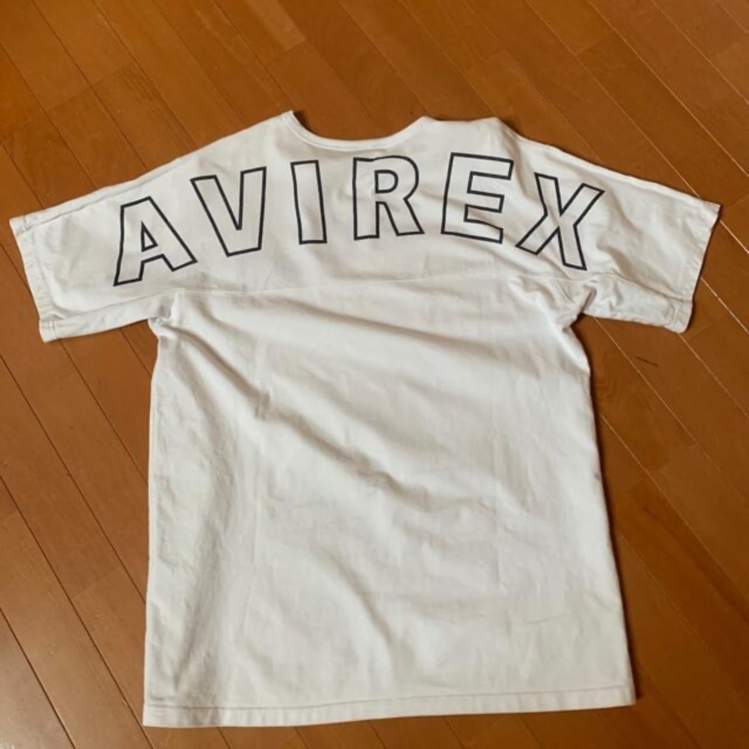 アヴィレックス　白Tシャツ　XL バックプリント