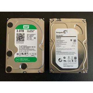 [HIRO様購入予約] 3.5HDD 3TB ×2台(PCパーツ)