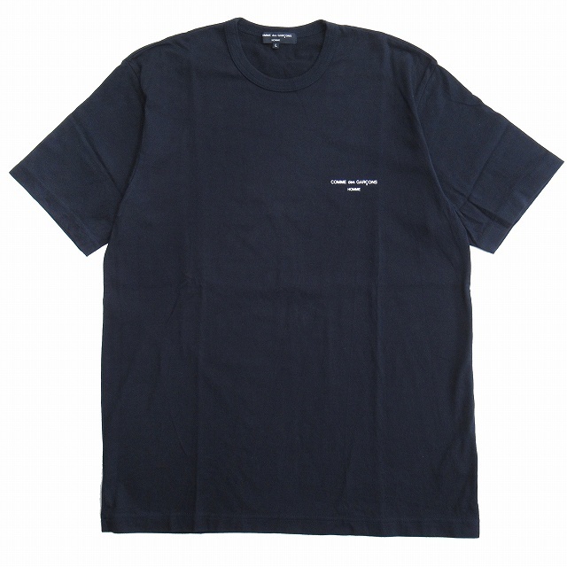 美品 19aw コムデギャルソンオム ブランド ロゴ プリント Tシャツ