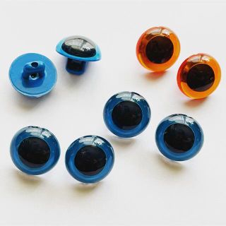 ぬいぐるみ用 プラスチックアイ 直径13,5mm 8個セット(各種パーツ)