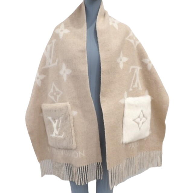 好評 LOUIS VUITTON 40802031929 ホワイト白シロ ベージュ ミンク