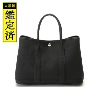 エルメス(Hermes)のエルメス　ガーデンパーティTPM　ブラック　SV  Z刻印【432】(トートバッグ)