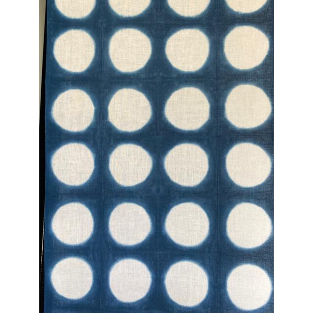 オーダー 藍染 手染め生地 雪花絞り ハンドメイドの素材/材料(生地/糸)の商品写真
