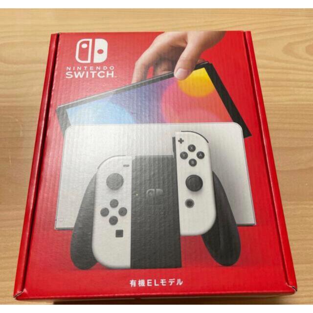 Nintendo Switch(ニンテンドースイッチ)の任天堂Switch Nintendo有機EL Joy-Conホワイト新品未開封 エンタメ/ホビーのゲームソフト/ゲーム機本体(家庭用ゲーム機本体)の商品写真