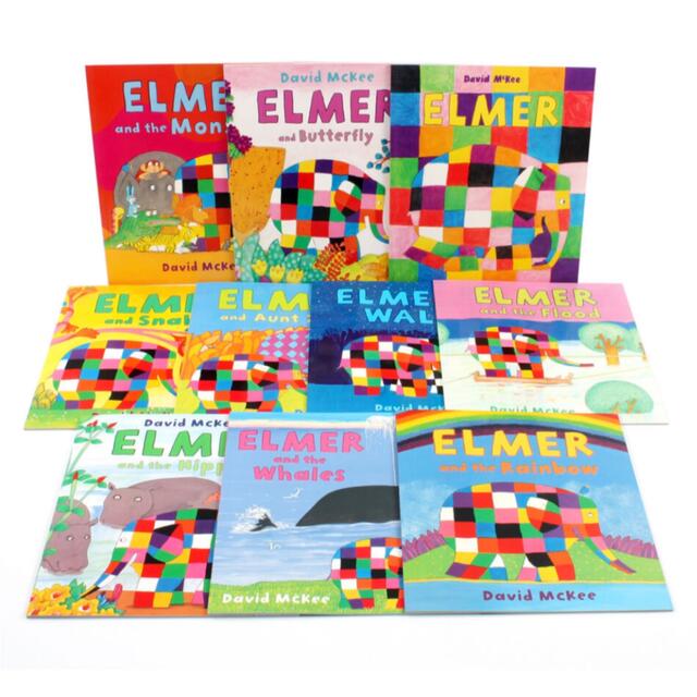 【SALE】ゾウのエルマー Elmerシリーズ 英語絵本 10冊 セット