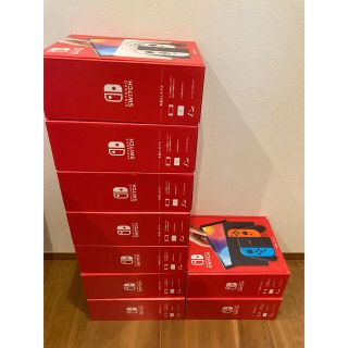 switch 有機 EL スイッチ 本体 ホワイト 7台 ネオン 2台(家庭用ゲーム機本体)