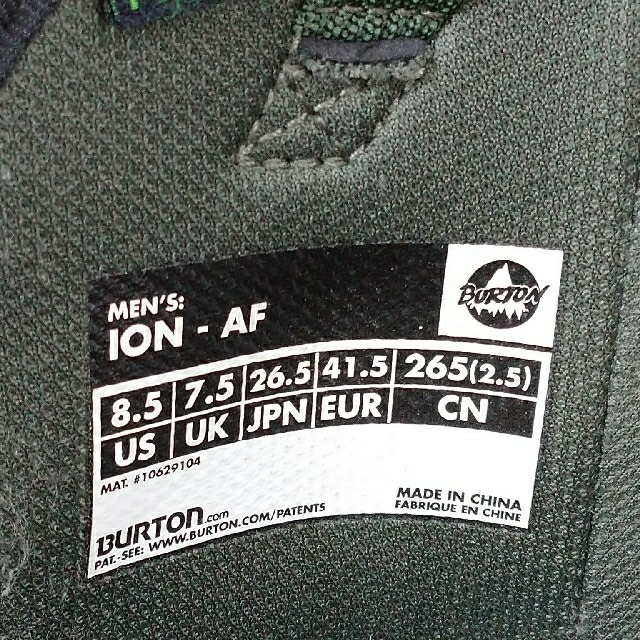 BURTON(バートン)のBURTON　ION スポーツ/アウトドアのスノーボード(ブーツ)の商品写真