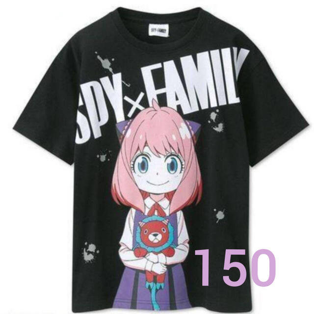 しまむら　SPY×FAMILY スパイファミリー　アーニャ コラボTシャツ キッズ/ベビー/マタニティのキッズ服女の子用(90cm~)(Tシャツ/カットソー)の商品写真