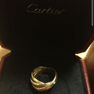 カルティエ(Cartier)のCartier カルティエ トリニティ リング K18 ダイヤ(リング(指輪))