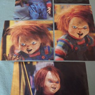 CHUCKY ビッグプリント ムービーTシャツ チャイルドプレイ チャッキー約57cm肩幅