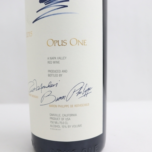 opus one 2017 （2本）opus one 2015 （1本）