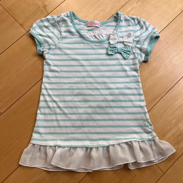 Tシャツ　女の子　まとめ売り　3枚セット　130㎝ キッズ/ベビー/マタニティのキッズ服女の子用(90cm~)(Tシャツ/カットソー)の商品写真