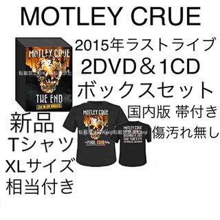 【送料込み】MOTLEY CRUE モトリークルー DVD CD Tシャツ付 L(ミュージシャン)
