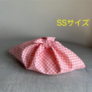 ★バーゲン★あずま袋 SSサイズ ピンク おにぎりや弁当袋に！  no.190(ランチボックス巾着)