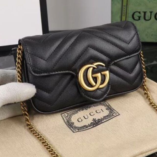 信頼】 Gucci - GUCCIグッチマーモント キルティングレザー スーパー