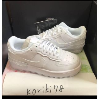 ナイキ(NIKE)の厚底　24.5 ナイキ　フォース1 エアフォースワン シャドウ ロウ AF1(スニーカー)