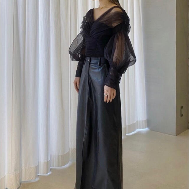fetico MUTTON SLEEVE TULLE BLOUSE - coastalcareeracademy.com