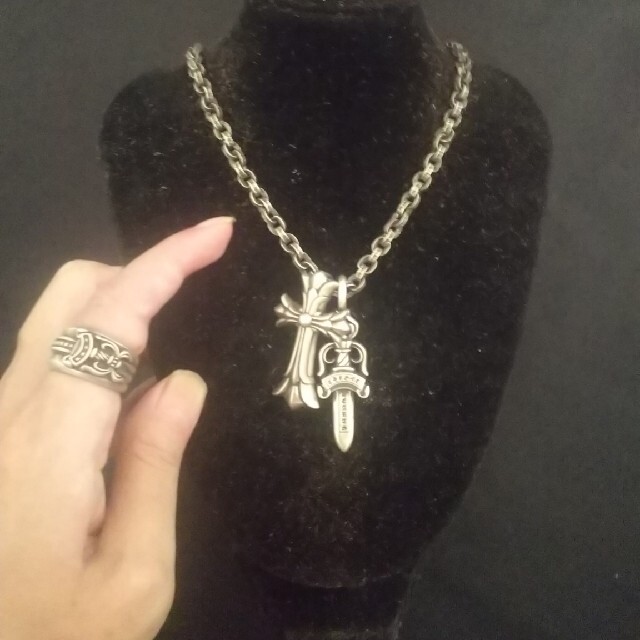 Chrome Hearts - 自身購入クロムハーツペーパーチェーンダブルクロスCH