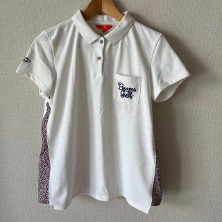 ビームス(BEAMS)のbeams golfサイド花柄ポロシャツ(ポロシャツ)