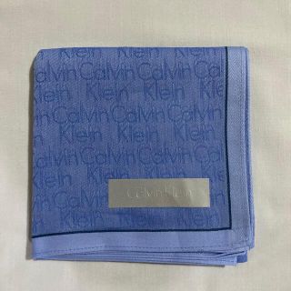 カルバンクライン(Calvin Klein)のカルバンクライン　ハンカチ　未使用品　水色　#2124(ハンカチ/ポケットチーフ)