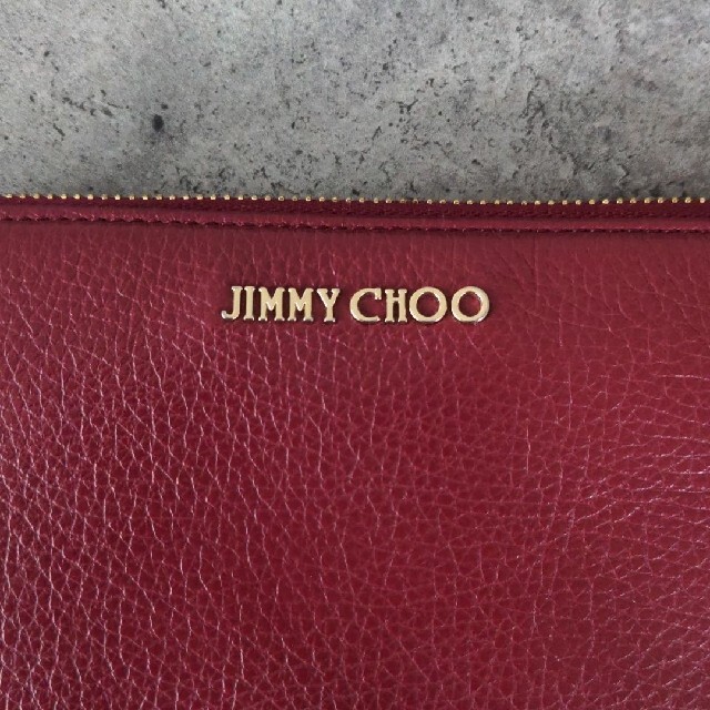 JIMMY CHOO(ジミーチュウ)の美品☆JIMMY CHOO PIPPA   長財布  ラウンドジップ レザー レディースのファッション小物(財布)の商品写真