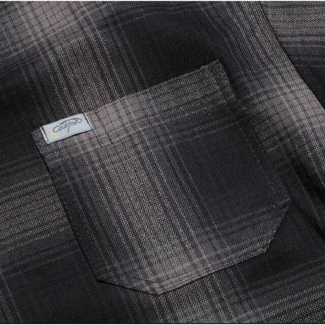 CALTOP(カルトップ)の新品 CALTOP キャルトップ 半袖チェックシャツ ブラックチャコール XL メンズのトップス(シャツ)の商品写真