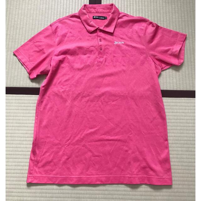 Srixon(スリクソン)のゴルフウェア　SRIXON メンズ　ポロシャツ　3L ピンク スポーツ/アウトドアのゴルフ(ウエア)の商品写真