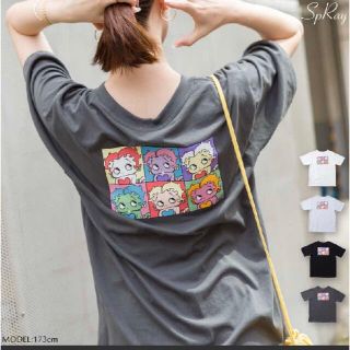 スプレイ(SpRay)のspray BETTY BACKﾌﾟﾘﾝﾄ BIG Tｼｬﾂ  スミクロ(Tシャツ(半袖/袖なし))