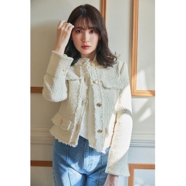 Her lip to(ハーリップトゥ)のHerlipto Spring Tweed Jacket レディースのジャケット/アウター(ノーカラージャケット)の商品写真