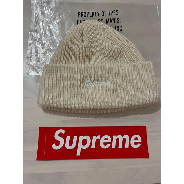 ニット帽/ビーニーsupreme  Loose Gauge Beanie ホワイト　ニット帽