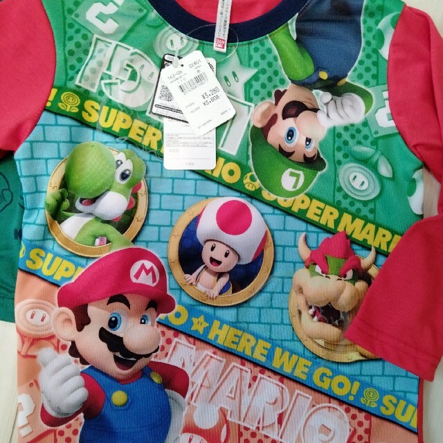 新品　マリオ　パジャマ　110 キッズ/ベビー/マタニティのキッズ服男の子用(90cm~)(パジャマ)の商品写真