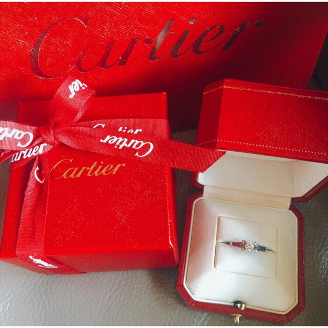 Cartier(カルティエ)のカルティエ　バレリーナソリテール　ダイヤモンドリング　プラチナ　婚約指輪　50 レディースのアクセサリー(リング(指輪))の商品写真