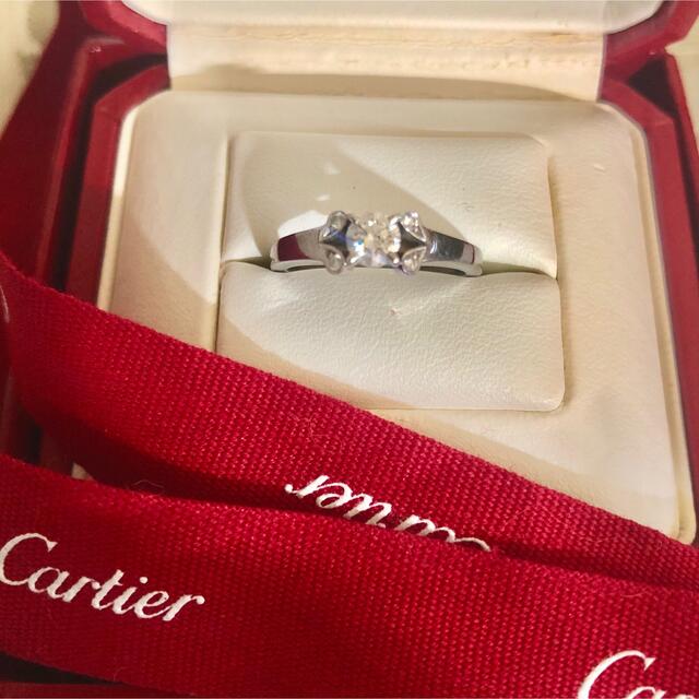 Cartier(カルティエ)のカルティエ　バレリーナソリテール　ダイヤモンドリング　プラチナ　婚約指輪　50 レディースのアクセサリー(リング(指輪))の商品写真