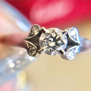 カルティエ(Cartier)のカルティエ　バレリーナソリテール　ダイヤモンドリング　プラチナ　婚約指輪　50(リング(指輪))