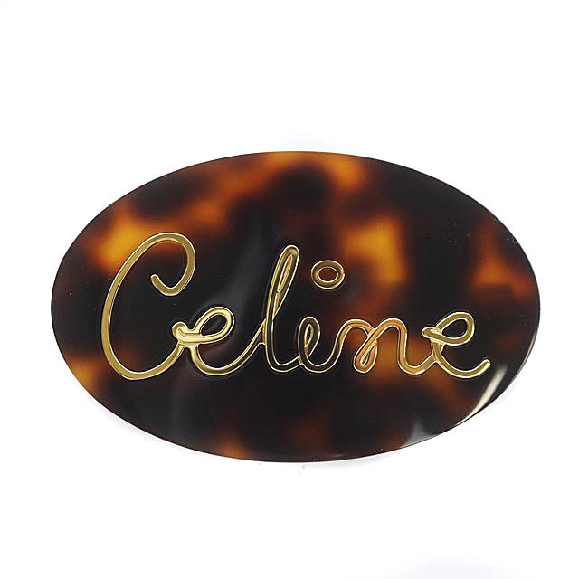 CELINE - セリーヌ CELINE カーシブヘアクリップ ロゴ バレッタ CELINE - セリーヌ CELINE カーシブヘアクリップ ロゴ バレッタ
