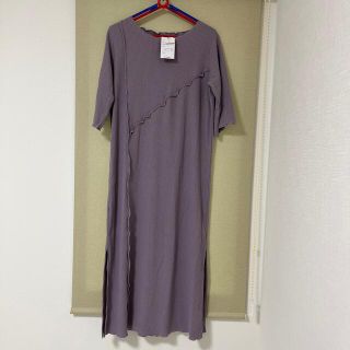 ダブルクローゼット(w closet)のワイドリブ切替ワンピース　wcloset(ロングワンピース/マキシワンピース)