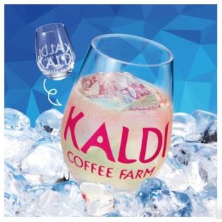 カルディ(KALDI)のKALDI カルディ グラス ノベルティ 2個セット 色が変わる(グラス/カップ)