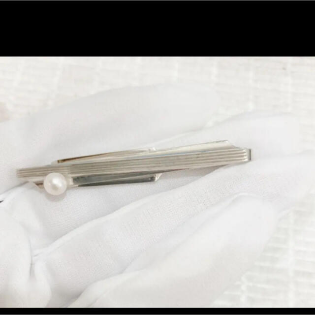 MIKIMOTO(ミキモト)のミキモト　silver製　アコヤ真珠　5.0mm タイバー　18643009 メンズのファッション小物(ネクタイピン)の商品写真