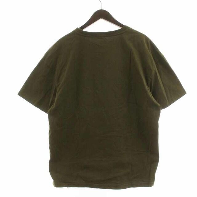 DENHAM(デンハム)のデンハム Tシャツ カットソー 半袖 刺繍 L カーキ メンズのトップス(Tシャツ/カットソー(半袖/袖なし))の商品写真