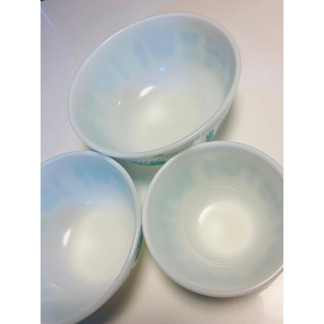 Pyrex - オールドパイレックス アーミッシュ ボウル3個セットの Pyrex - オールドパイレックス アーミッシュ ボウル3個セットの