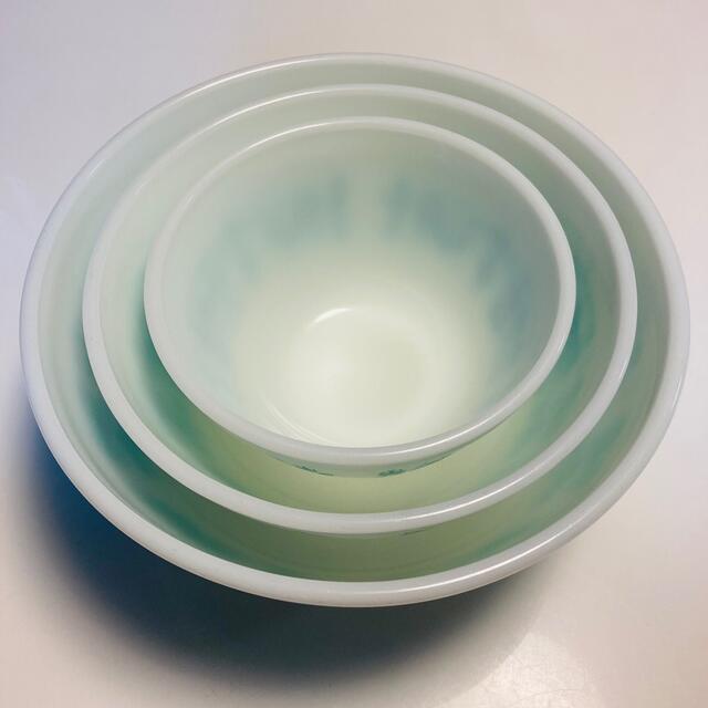 Pyrex - オールドパイレックス アーミッシュ ボウル3個セットの Pyrex - オールドパイレックス アーミッシュ ボウル3個セットの