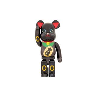BE@RBRICK 招き猫 金運 黒メッキ 1000%(その他)