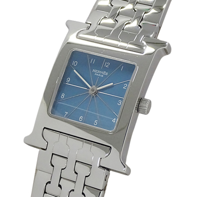 高い素材 エルメス - Hermes 時計 ステンレス QZ クオーツ Hウォッチ レディース 腕時計