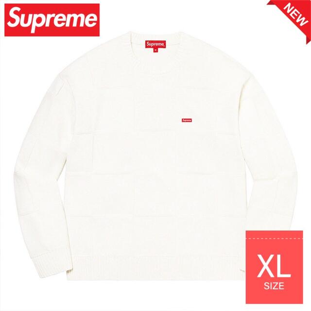 Supream  Small Box Sweater　L white