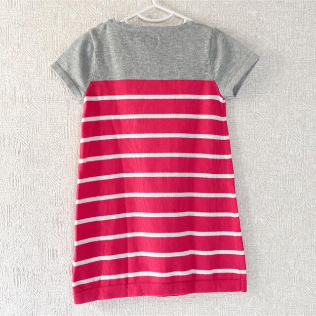 babyGAP(ベビーギャップ)の【美品】baby Gap（ベビーギャップ）ニットボーダーワンピース 90cm キッズ/ベビー/マタニティのキッズ服女の子用(90cm~)(ワンピース)の商品写真